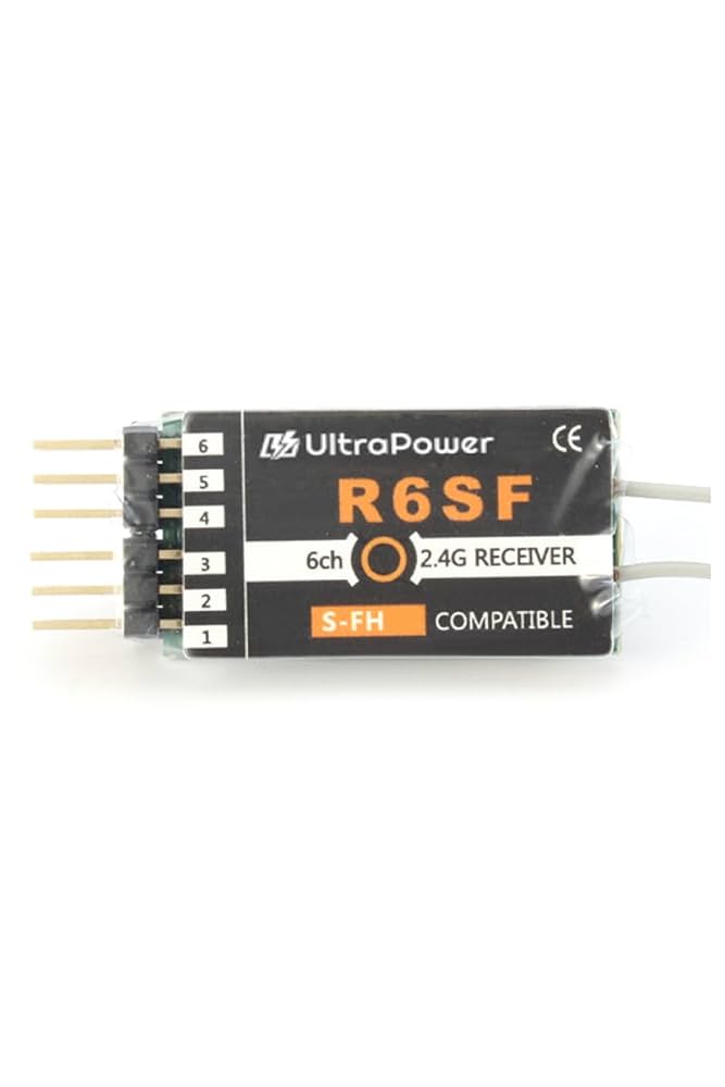 FUTABA互換モジュール CORONA 2.4GHZ受信機 6＆8チャンネル付 Amazon | UltraPower Corona R6SF 6CH 受信機 【 S.B 2.4G S-FH